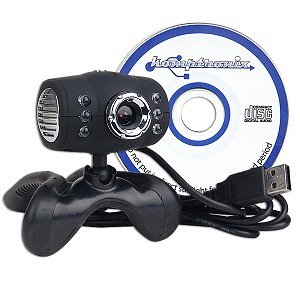 Komptronix VC-091U 300K USB 2.0 Webcam (Black)