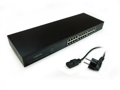 Switch LogiLink 24-Port 19 (100MBit/s) black
