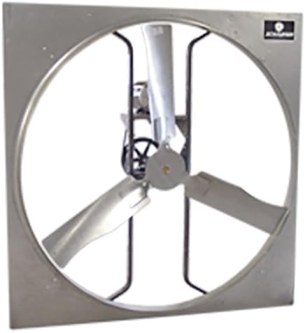 Schaefer Ventilation 543GP1-3 Galvanized Panel Fan, 3 Wing, 1 hp, 3 Phase, 54"