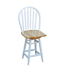Click here to buy Arrowback Stool (White Natural) (24h) by Target Marketing.