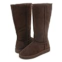 Brown Soft Furry Winter 14" Boots Women---Vegan Friendly!