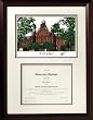 Randolph-Macon Women's College Scholar Scholar Mahogany Framed Lithograph w/Diploma Opening