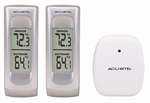 Chaney Instrument Wireless Weather Thermometer, 2 Base Units