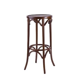 Restaurant Backless Wood Bar Stool Walnut, 
