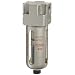 SMC AFM Series Mist Separator, Removes Oil Mist, Polycarbonate Bowl with Bowl Guard, NPT