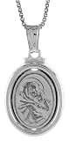 Sterling Silver Hollow Mother and Child Medal