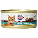 Hill's Science Diet Adult Tender Tuna Dinner Chunks and Gravy Cat Food Can, 5.5-Ounce, 24-Pack