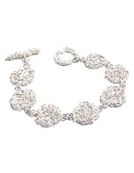 Silver link bracelet, Labyrinth