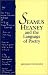Seamus Heaney and the Language of Poetry