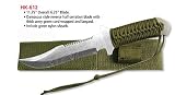Full Tang Hunting Knife W/ Army Green Cord Wrap