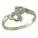 10K .02 ct. t.w. Diamond Cross Ring