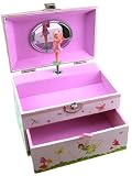 Think Pink Woodland Fairy Musical Jewellery Box