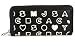 MARC BY MARC JACOBS マークバイマークジェイコブス マークロゴマルチプリント ラウンドファスナー長財布　ブラック/ホワイト M3121446 80011 BLACK MULTI [並行輸入品]