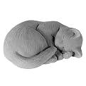 Small Curled Cat Stone Statue