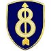 U.S. Army 8th Infantry Division Pin 1"