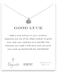 Dogeared Good Luck Elephant Necklace, Sterling Silver