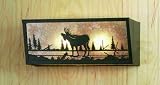 LAMPS BEAUTIFUL Rustic Lodge Moose Vanity Light Wall Sconce by Meyda Tiffany--Excellent customer service--see our feedback.