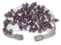 Amethyst bracelet 'Meditation' 2.6" W x 1.4" L