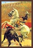 12 X 18 Stretched Canvas Poster Cartel de Toros sin Texto