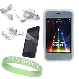 6-1 Bundle For Ipod Touch 2nd Generation includes Brand New: Clear Silicone Skin + Home/travle Charger + Car Charger + USB Data Sync Cable + Screen Protector + Live*Laugh*Love Wrist Band!!!