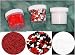 Mickey Mouse Cake Decorations - Red, Black and White Shaped Edible Candy Sprinkles Package (3 pcs) SAVE $1.15