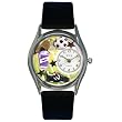 Whimsical Watches Women's S0820020 Soccer Black Leather Watch