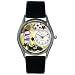 Whimsical Watches Women's S0820020 Soccer Black Leather Watch