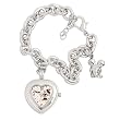 eWatchFactory Women's 42938-1-6 Disney "Minnie Mouse" Charm Bracelet Watch