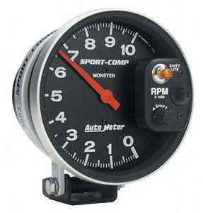Auto Meter 3903 Sport-Compact Pedestal Mount Shift-Lite on Control Shield Tachometer Gauge Auto Meter 3903 Sport-Compact Pedestal Mount Shift-Lite on Control Shield Tachometer Gauge