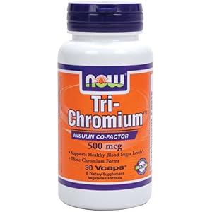 NOW Foods Tri-Chromium 500Mcg Cinnamon, 90-Vcaps, by 