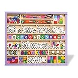 Melissa & Doug Deluxe Wooden Stringing Beads with over 200 beads