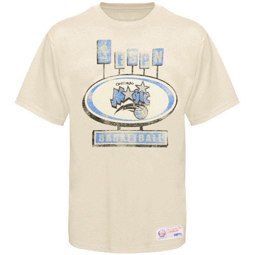 Cheap NBA Sportiqe-ESPN Orlando Magic Cream Pancakes Distressed Premium T-shirt