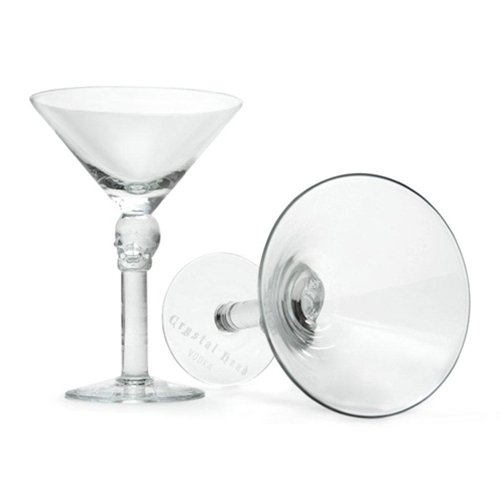 Crystal Head Vodka Skulltini Martini Glass (1) Martini