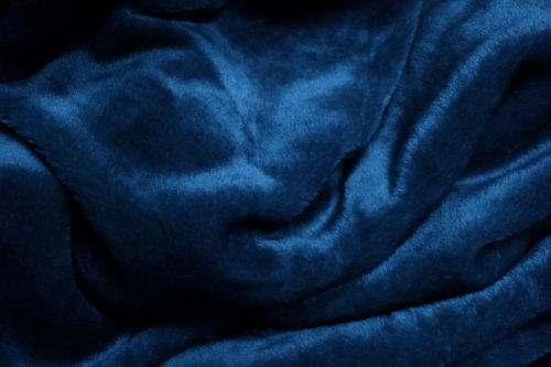 Archangel 2 Ply Queen Solid Mink Blanket - Navy Blue