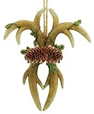 Antler Ornament with Pine Cones
