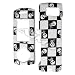 TEXTURED BLACK/WHITE SKULLS DESIGN HARD COVER CASE CELL PHONE PROTECTOR for SAMSUNG JUKE U470