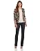Jones New York Women's Fitted Blazer, Sand/Black, 14