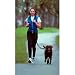 The Buddy System - Hands Free Leash - Regular Dog System - Black Regular