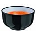 Solia PS35071 Thai Mini Bowl, 1-Ounce Capacity, 2" Diameter x 1-3/32" Height, Black and White (Case of 200)