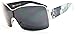 A80-kp Khan Aviator Turbo Sunglasses with Pouch (P1876C Nickel/Black Logo-Dark, uv400)