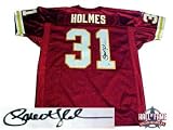 Priest Holmes Autographed/Hand Signed Kansas City Chiefs Authentic NFL Reebok Red Jersey