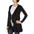 Moody Mama Maternity Jersey Wrap with Ruffle Detail - Black