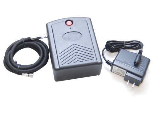 12-Volt DC Mini Air Brush Compressor with Battery Pack & 110-AC Adapter