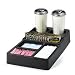 Carlisle 1082803 ABS 6-Compartment Coffee Service Condiment Caddy 14-1/2", 8-1/4", 2-7/8", Black (Case of 12)