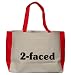 2-faced Large BELLA TOTEBAG w/ pockets (Choice of Colors)