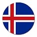 Iceland Flag Round Mouse Pad