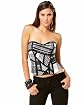Mixed Plaid Patchwork Bustier Product Image