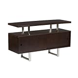 Southern Enterprises, Inc Park Avenue Espresso / Chrome Media Stand