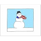 Snowman USA (Holiday Boxed Cards - 100% Recycled Paper) by  Doodle Greetings and Ane Susanto