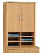 Light Oak Finish 30" 2 Door Hutch by Bush Furniture